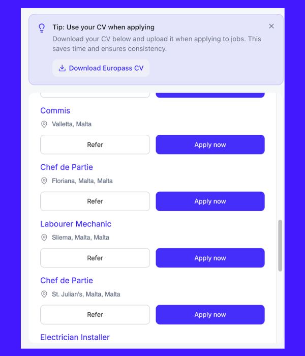 Outreach Recruitment Agency in Malta